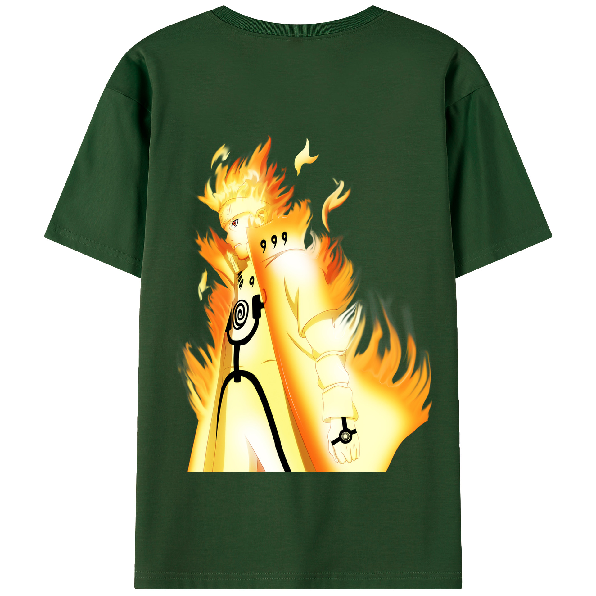 （画像用） NARUTO -ナルト- うずまき ナルト Uzumaki Naruto 綿100％半袖Tシャツ（背面プリント）